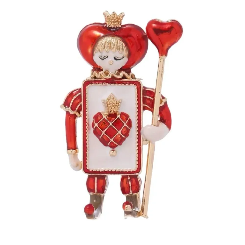 QUEEN OF HEARTS BROOCH‎